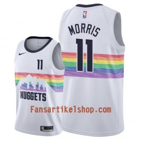 Denver Nuggets Trikot Monte Morris 11 2018-19 Nike City Edition Weiß Swingman - Herren